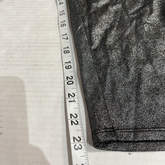 Lane Bryant Jumpsuit Womens 14/16 Silver Metallic One Shoulder Jersey Knit Party - Picture 6 of 9